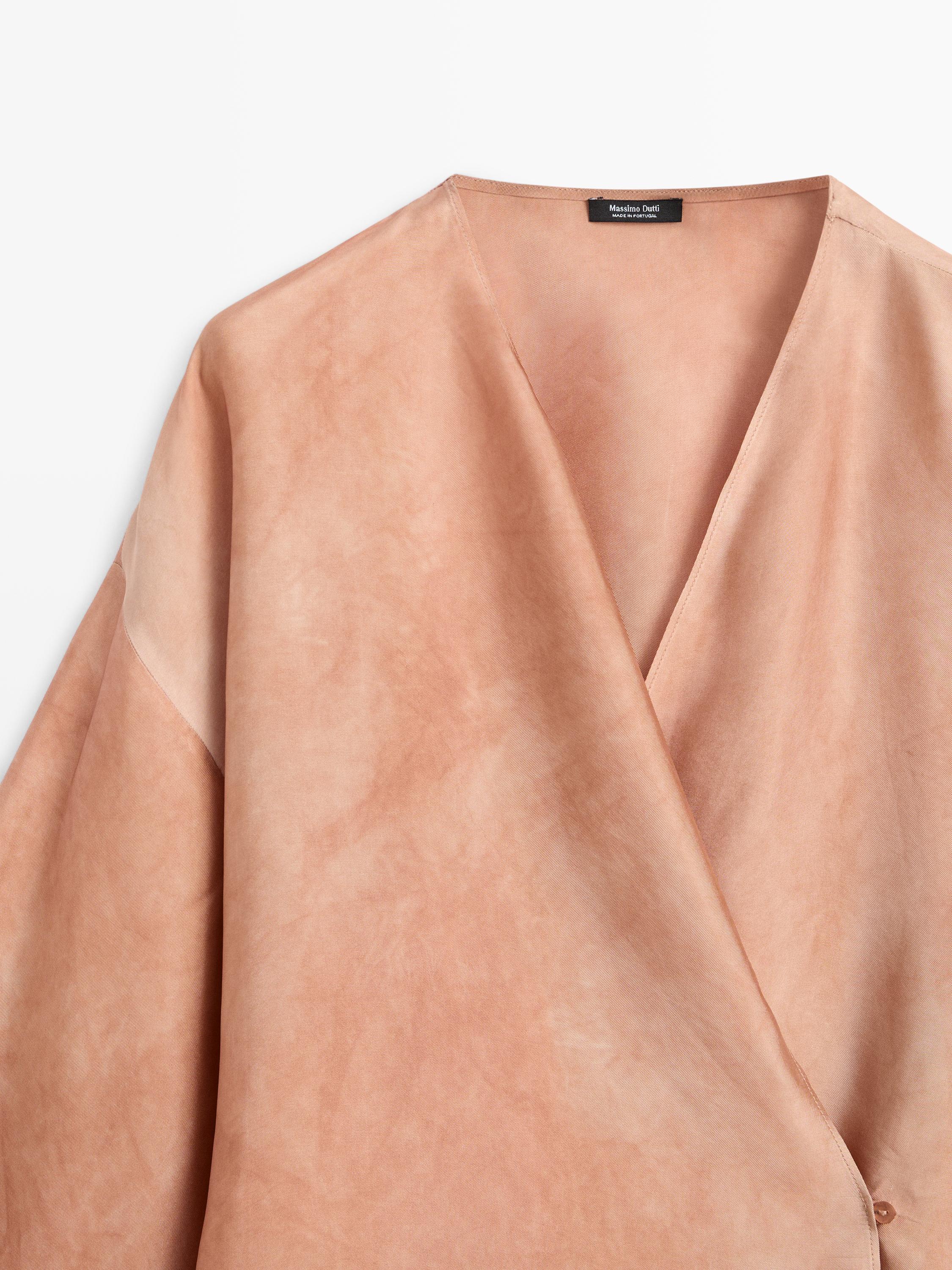 Blouse fluide croisée